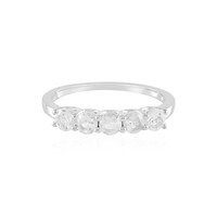 Anello in argento con Topazio Bianco