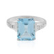 Anello in argento con Topazio Blu Cielo