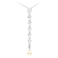 Collana in argento con Topazio Bianco