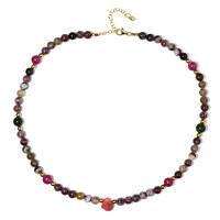 Collana in argento con Rodonite