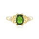 Anello in argento con Diopside Russo