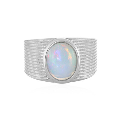 Anello in argento con Opale di Welo (MONOSONO COLLECTION)