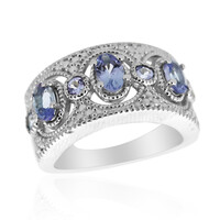 Anello in argento con Tanzanite