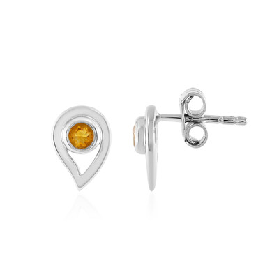 Orecchini in argento con Citrino