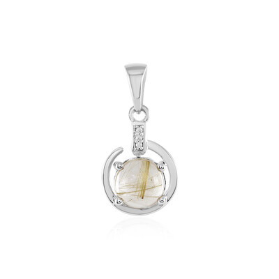 Ciondolo in argento con Quarzo Rutilato