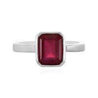 Anello in argento con Rubino del Madagascar