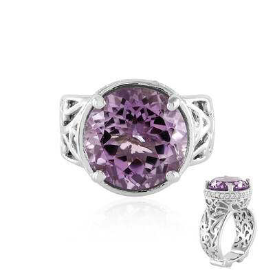 Anello in argento con Ametista Rose de France (Dallas Prince Designs)
