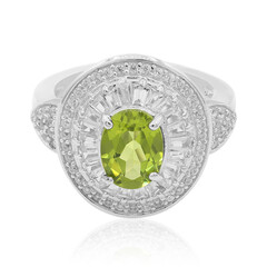 Anello in argento con Peridoto