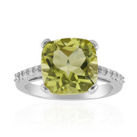 Anello in argento con Quarzo Ouro Verde
