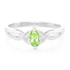 Anello in argento con Granato Menta Merelani