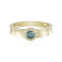 Anello in oro con Diamante Blu I3
