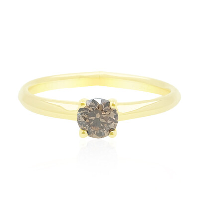 Anello in oro con Diamante Champagne d'Argyle SI2 (de Melo)