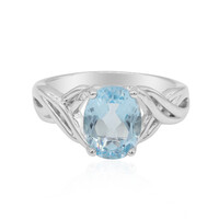 Anello in argento con Topazio Blu Cielo