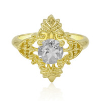 Anello in argento con Topazio Bianco