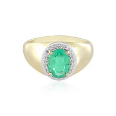 Anello in oro con Smeraldo Colombiano