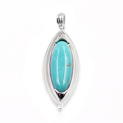 Ciondolo in argento con Turchese della Miniera 8 (Anne Bever)