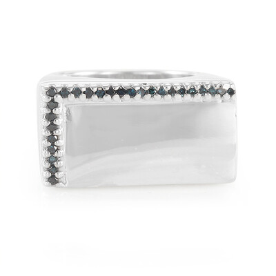 Anello in argento con Diamante Blu Royal