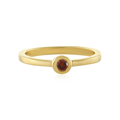 Anello in argento con Diamante Rosso I3