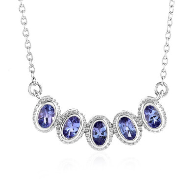 Collana in argento con Tanzanite