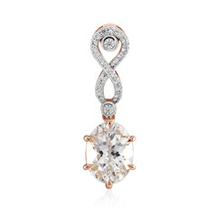 Ciondolo in oro con Danburite Rosa del Messico