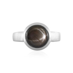 Anello in argento con Zaffiro Stellato Nero