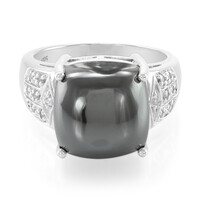 Anello in argento con Ematite Nera