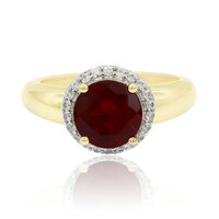 Anello in oro con Tibetanite Rossa