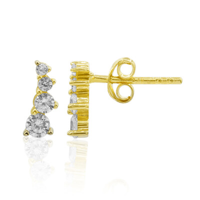 Orecchini in argento con Topazio Bianco
