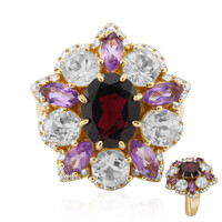 Anello in argento con Granato d’India