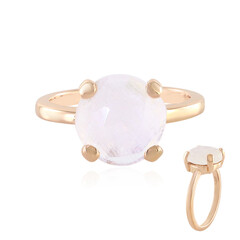 Anello in argento con Pietra di Luna Arcobaleno