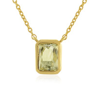Collana in argento con Kunzite Canarino