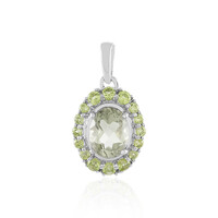 Ciondolo in argento con Ametista Verde