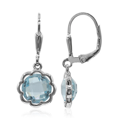 Orecchini in argento con Topazio Blu Cielo