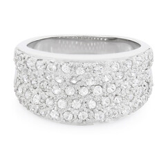 Anello in argento con Zaffiro Bianco
