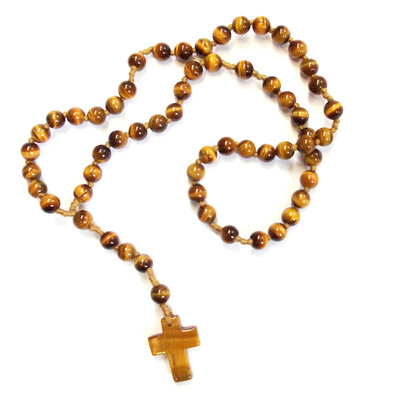 Collana con Occhio di Tigre Dorato