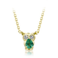 Collana in oro con Smeraldo Zambia AAA (CIRARI)