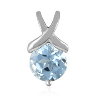 Ciondolo in argento con Topazio Blu Cielo