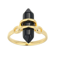 Anello in argento con Agata Nera