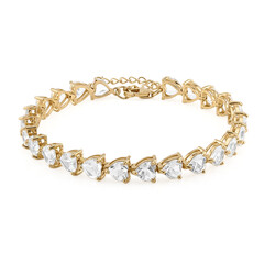 Bracciale in argento con Topazio Bianco