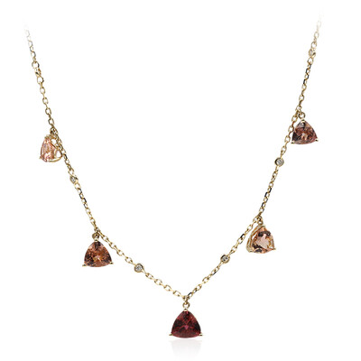 Collana in oro con Tormalina Neon del Congo (CIRARI)