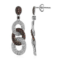 Orecchini in argento con Granato