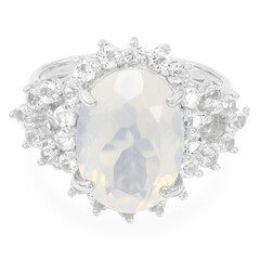 Anello in argento con Quarzo Blue Moon