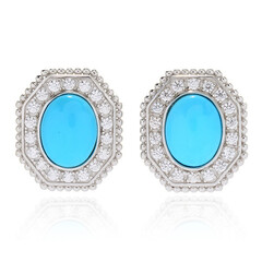 Orecchini in argento con Turchese Sleeping Beauty (Dallas Prince Designs)