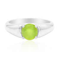 Anello in argento con Opale Verde Brasiliano