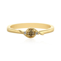 Anello in argento con Diamante Champagne I3