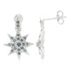 Orecchini placcati in platino con Diamante Fancy