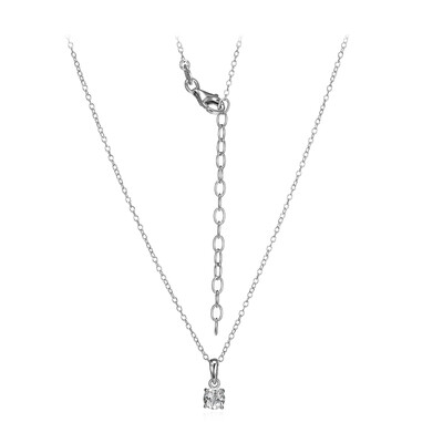 Collana in argento con Topazio Bianco