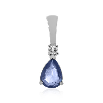 Ciondolo in argento con Zaffiro Blu