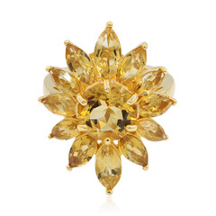 Anello in argento con Citrino