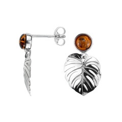 Orecchini in argento con Ambra Baltica